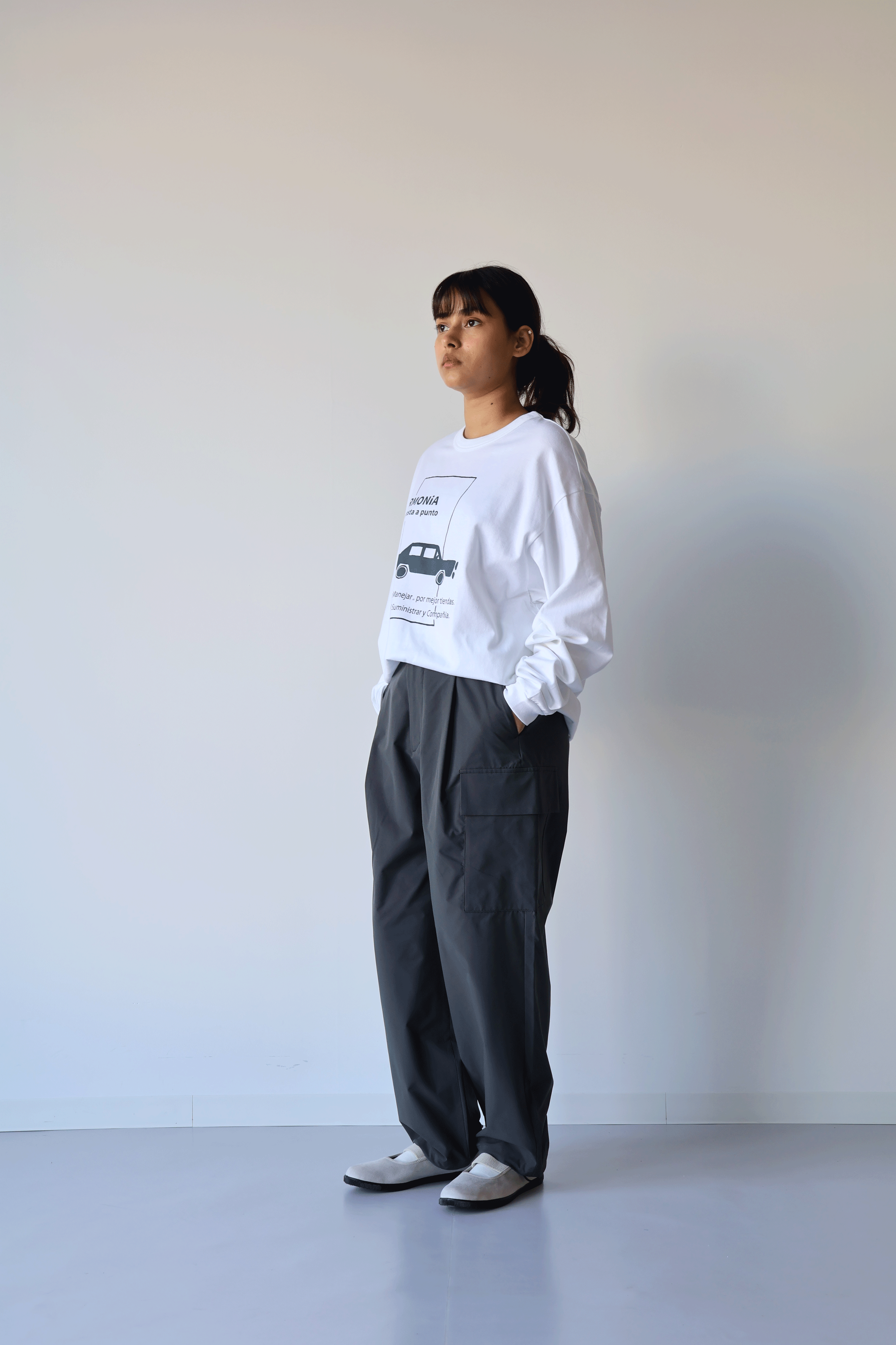 PRINT TEE L/S (SHREW CAR)