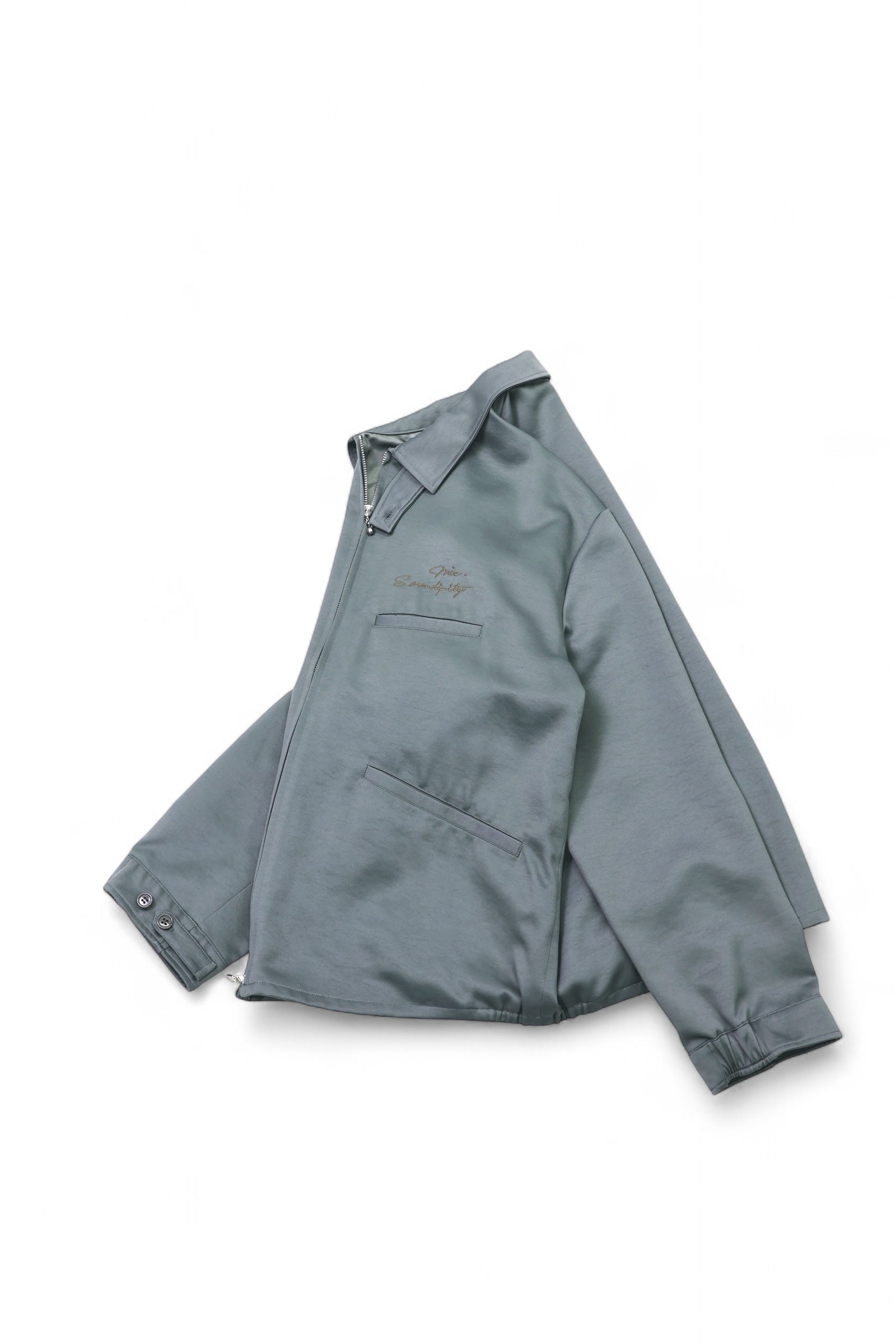 EMBROIDERY SATIN BLOUSON