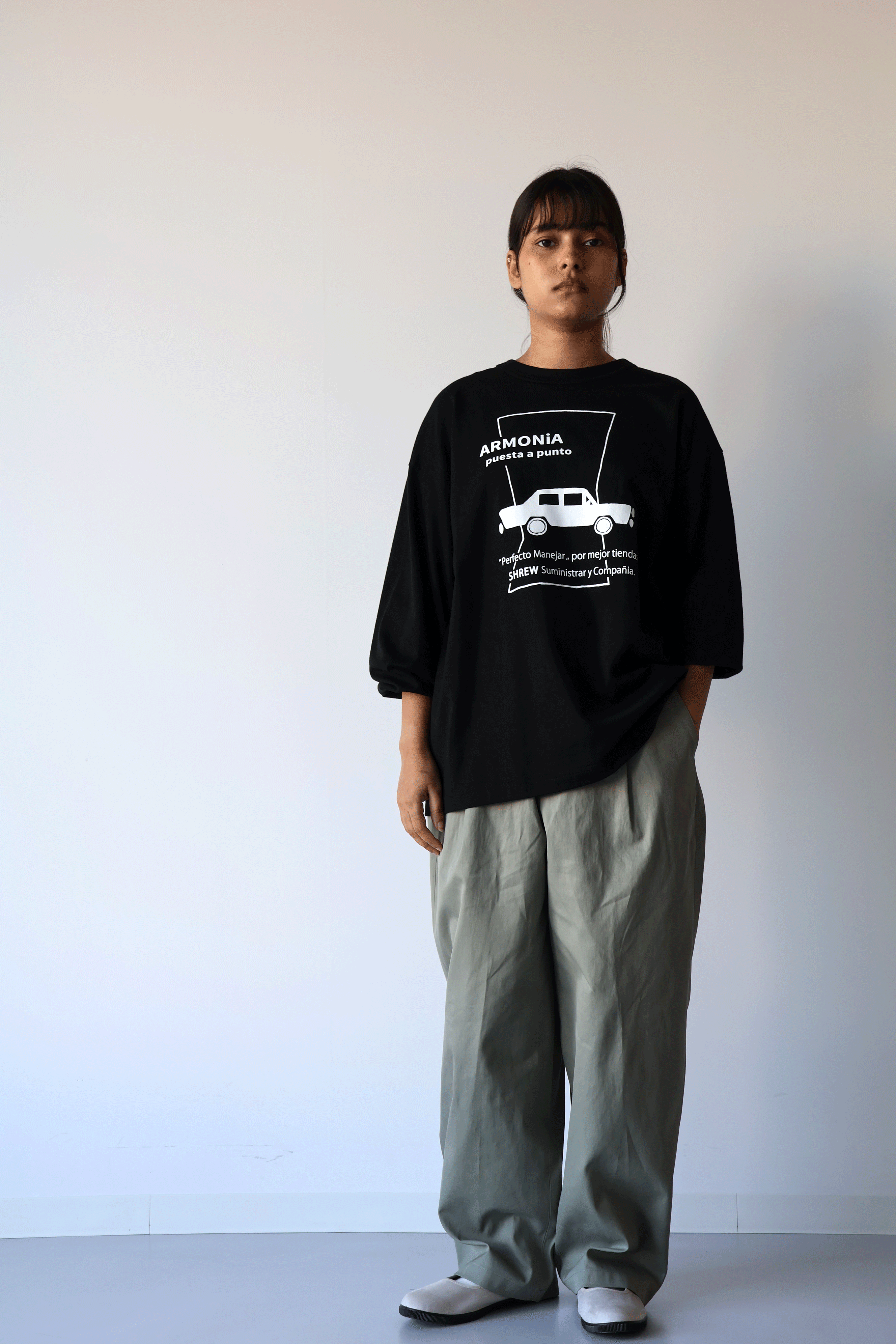 PRINT TEE L/S (SHREW CAR)