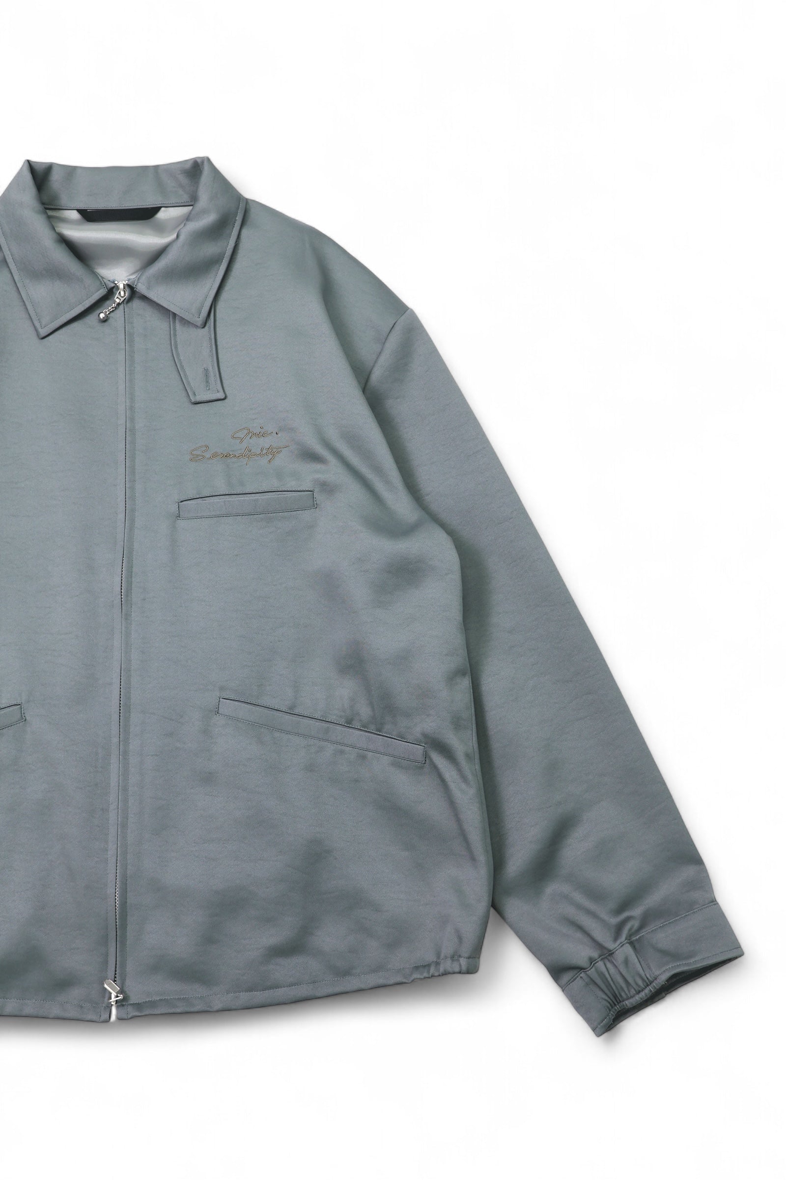 EMBROIDERY SATIN BLOUSON