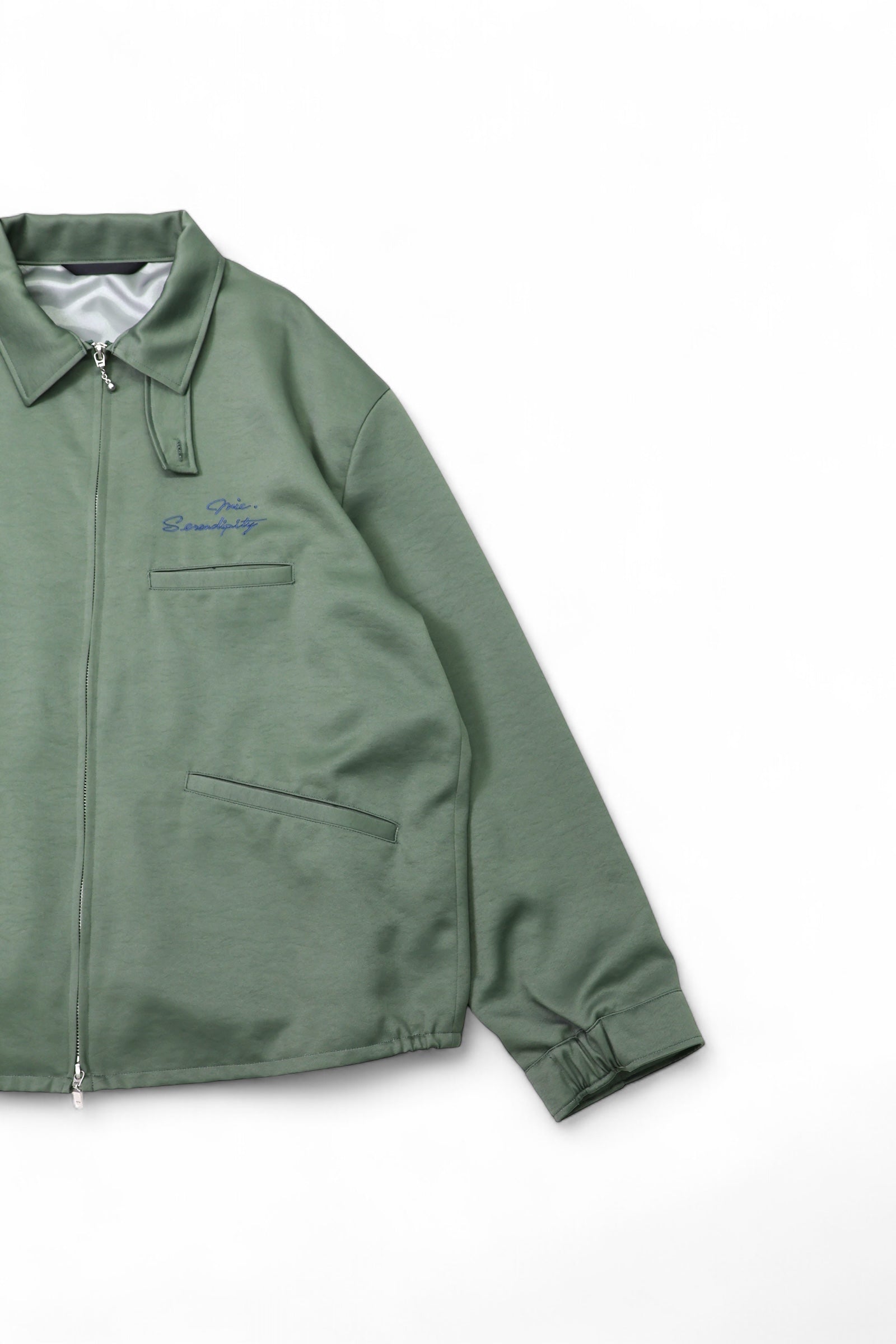 EMBROIDERY SATIN BLOUSON