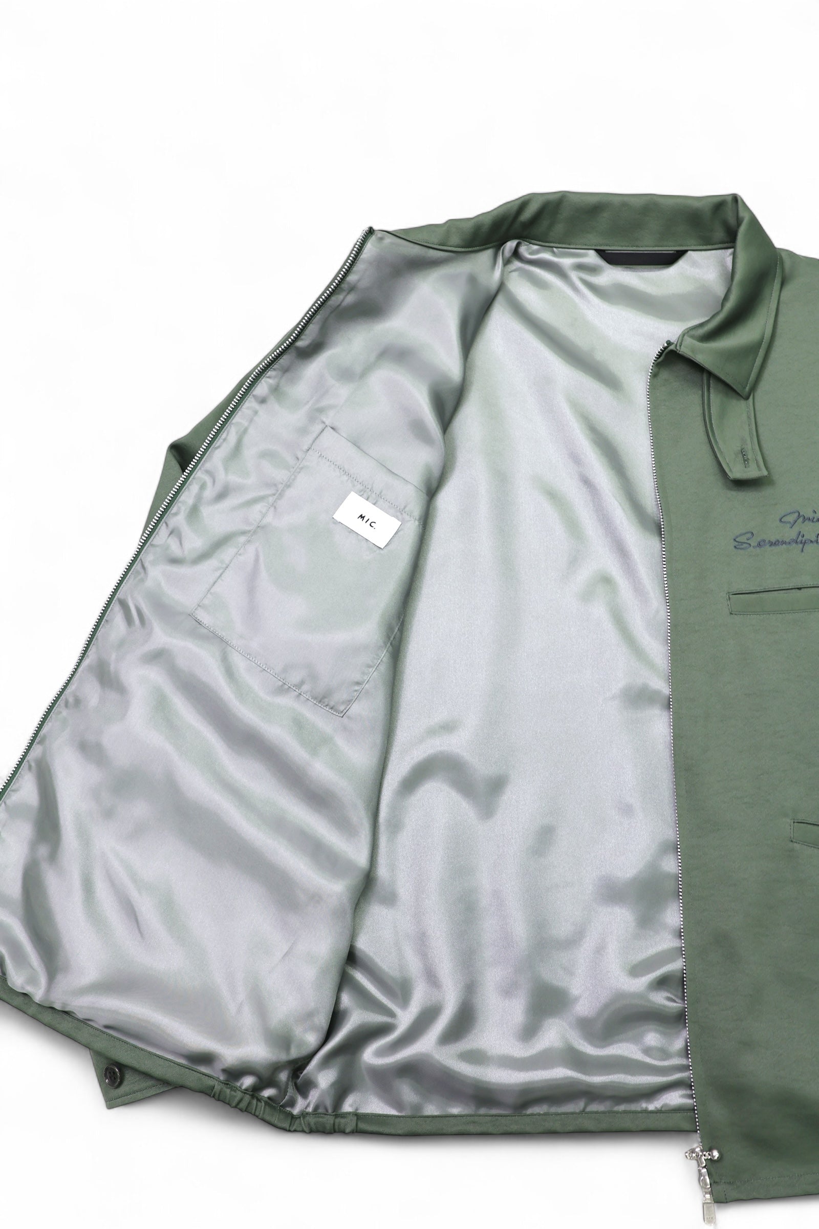EMBROIDERY SATIN BLOUSON