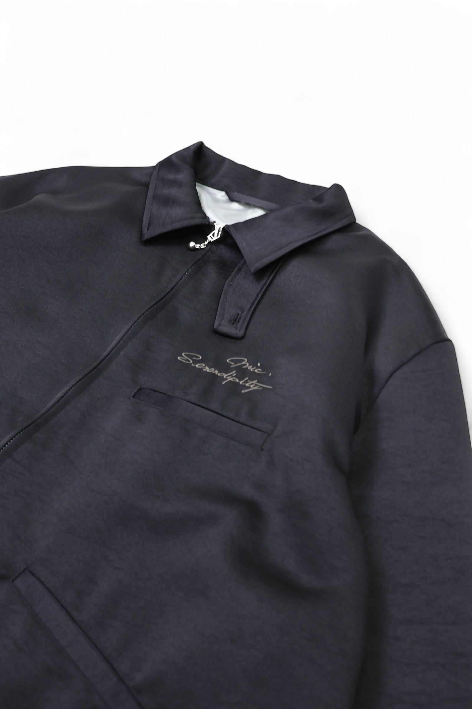 EMBROIDERY SATIN BLOUSON